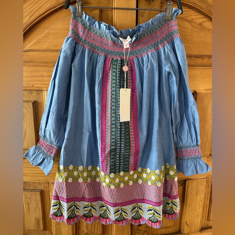Embroidered Dress Chambray (off the shoulder) RED CARTER Dress Size S